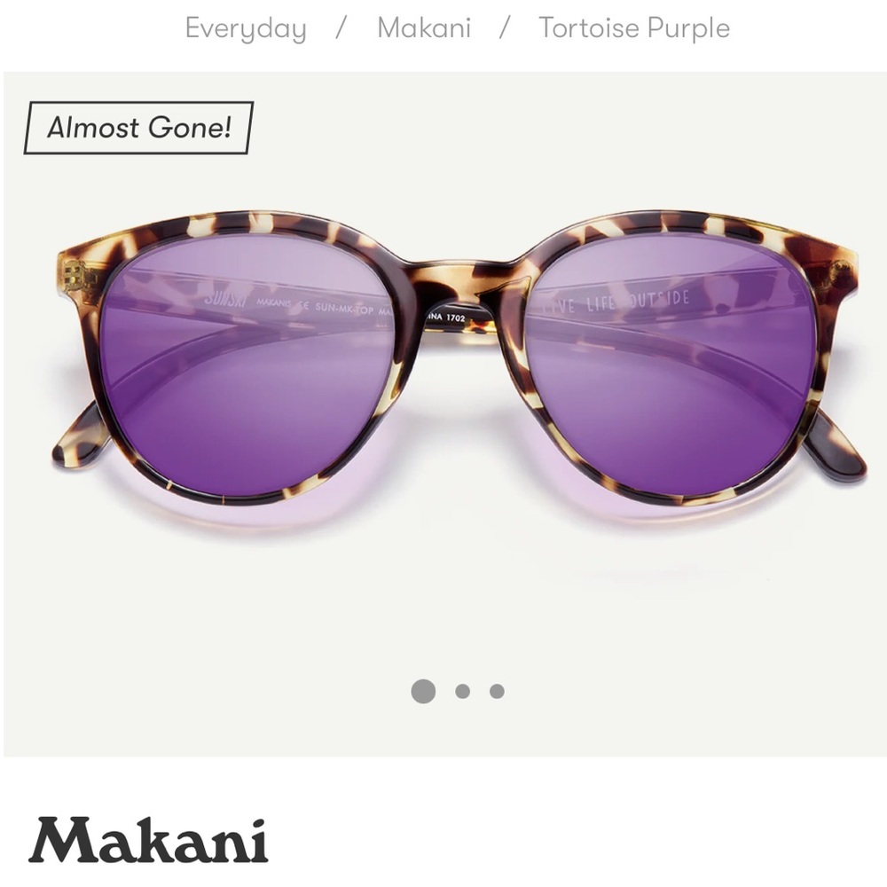 Sunski Makani Tortoise Purple Sunglasses